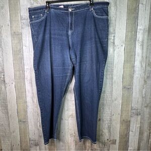Brooklyn Girl (Flawed) Size 24 Blue Jeans with Black Lace Pockets